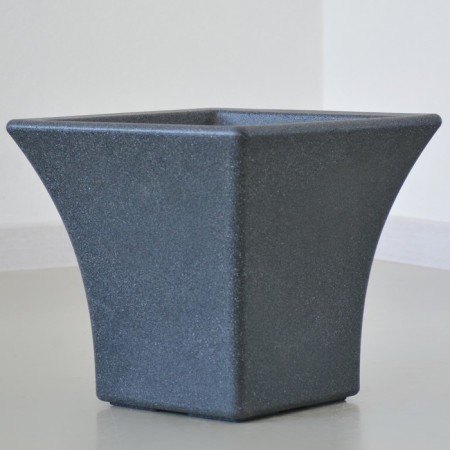 Kashpo for flowers "Crown" 40x40x35 cm, 10 l, color black marble