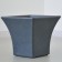 Kashpo for flowers "Crown" 40x40x35 cm, 10 l, color black marble