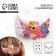 Hair clip with a shaker "Cute Unicorns", 6 x 4.5 cm