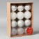 Set of balls plastic D-5 cm, 12 pcs "Frosty Night" silver white