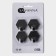 Set of metal self -adhesive hooks Savanna Black Loft Gear, 4 pcs, line 2 cm