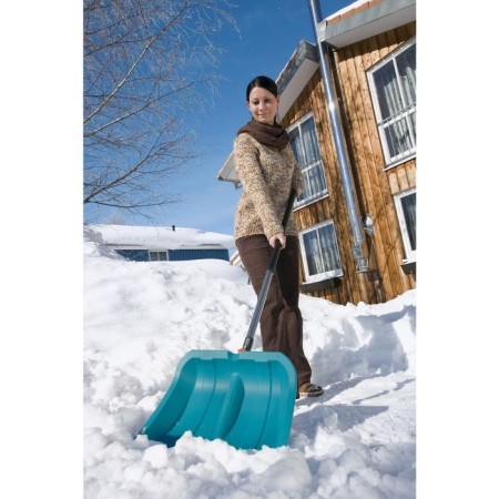Bucket shovels are plastic, 400 × 435 mm, with a metal bar, blue, Gardena Combus system-1