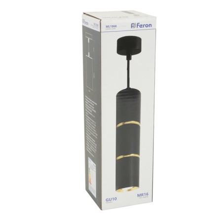 Ceiling Feron Feron ML1868, IP20, GU10, 35 W, 55x55x180 mm, black/gold color-4