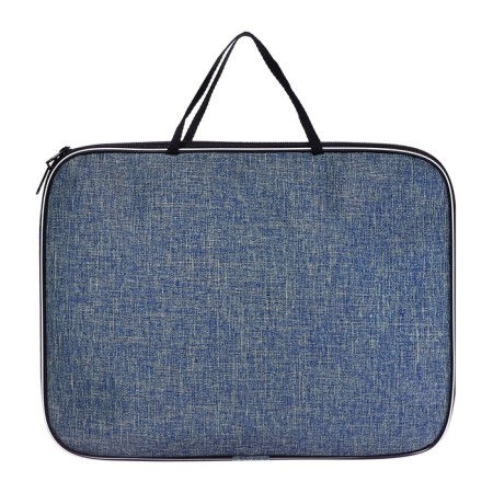 Folder with handles Textile A4, Calligrata "Office", for papers, for office, nylon 600D, gray, PM/1, 350 x 270 x 20 mm-2