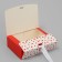 Gift folding box, packaging, “with love”, 16.5 x 12.5 x 5 cm