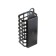 The feeder is steel, rectangular, 40 g