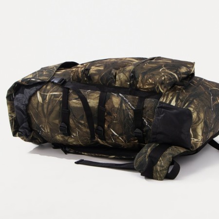 Tourist backpack, 80 l, lightning department, 3 outer pockets, huntsman, khaki color-3