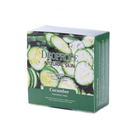 Face and body cream based on cucumber extract Deoproce Natural Skin 100 grams
