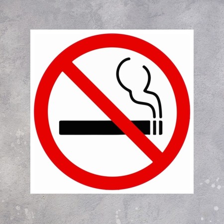 The "Do not smoke" tablet 100 × 100, adhesive base-1