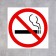 The "Do not smoke" tablet 100 × 100, adhesive base