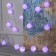 Garland "thread" 5 m with nozzles "pink", IP20, transparent thread, 20 LED, white glow, 220 V