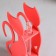 Wooden Kashpo 13 × 5.2 × 24.5 cm with 1 flask "cat", pink give beautifully