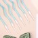 Candles for cake twisted "serpentine" 6 pcs, cocktail, sky blue