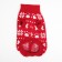 Sweater "Bones-snow", size 8 (DS 20-23, OG 25-32, Osh 16-19 cm), red