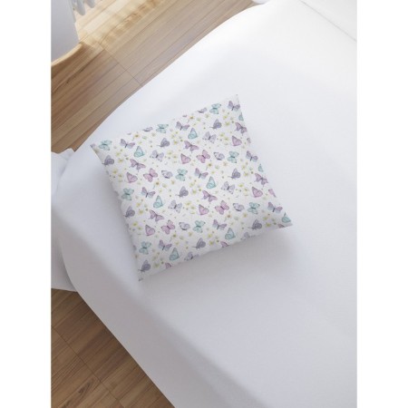 Decorative pillowcase "Butterflies and chamomile", on a zipper, size 45x45 cm-1