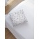 Decorative pillowcase "Butterflies and chamomile", on a zipper, size 45x45 cm