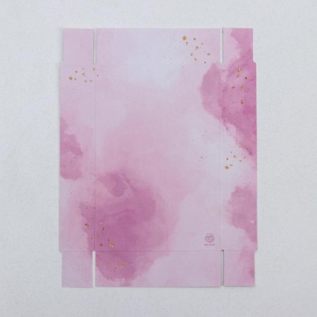 Confectionery packaging, Makarun with PVC lid, "Flowers", 17 x 12 x 3 cm-4