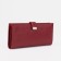 Women's wallet on the button, red color