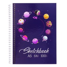 A5 sketchbook, 64 sheets on the crest 