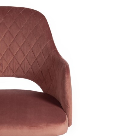 Valkyria Mod chair. 711 fabric /metal, 55x55x80cm, coral 15 /black-5