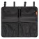 Organizer on the back of the rear seat AIRLINE, 2/3, solid, with pockets, black color is black