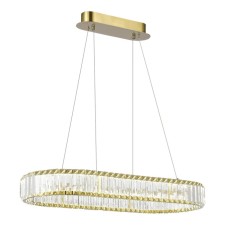 Светильник подвесной St Luce. SL1622.323.01. Tivoli. 1х60 Вт, LED, 4000K, 5100 Lm, 82х37х80 см, цвет латунь