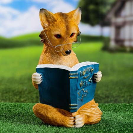 Figure "Fox with a book" 30x19x17cm