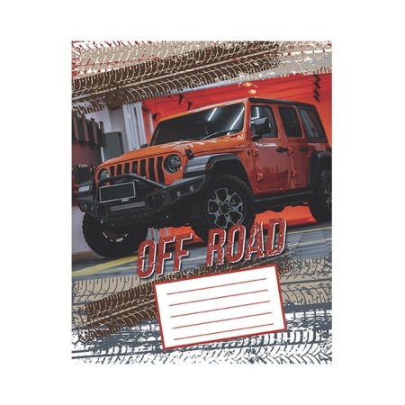 Notebook of 12 sheets in the "SUV" line, cover coated paper, VD-LK, block No. 2 (gray sheets), mix-3