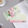 Money envelope "Congratulations!" embossing, hydrangeas, 16.5x8.5 cm