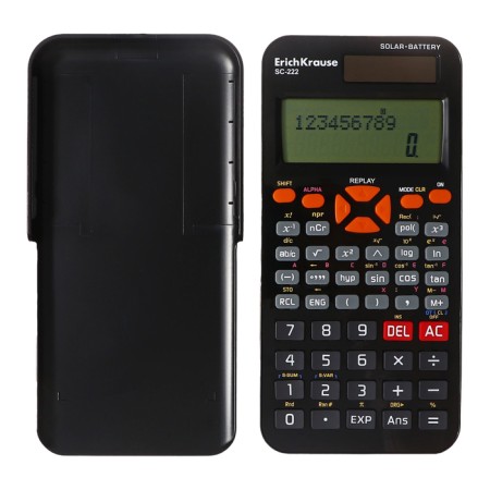 Scientific grade 10-parties Erichkrause SC-222 Classic, 240 functions, black