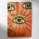 Pendant-cooler "mini" eye, colored in gold, 38 cm