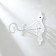 Bracket for kashpo kovaya, 25 cm, metal, white