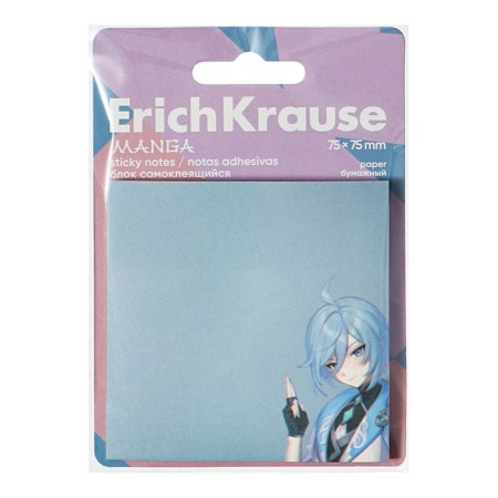 Block with a sticky edge paper 75x75 mm, Erichkrause "Manga", 50 sheets