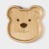 Wooden plate Adelica "Bear", 18 × 18 × 1.8 cm, birch