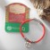 Bracelet-reinforcing “red thread” one coin, color black silver, 20 cm