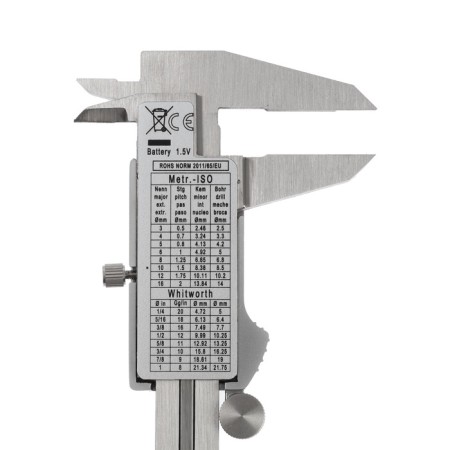 Electronic tundra of the pros, metal, with a depth meter, 150 mm-12