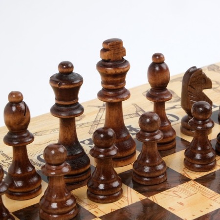 Board game 3 in 1 "Knight": chess, checkers, backgammon, 50 x 50 cm-5