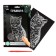 Engraving "cat" with a metallic effect "silver" A5