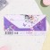 Money envelope "Universal" flowers on a lilac background, 8.3 x 16.5 cm