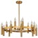 Leonardo 15xe14 rod chandelier 60W, size 70x70x30-95 cm, bronze color
