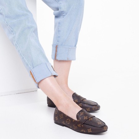 Mokasins are children, the color is brown mix, size 36 (fact size 34)-2