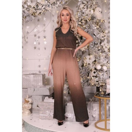 Female suit, size 44, beige color-4