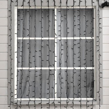 Garland "Curtain" 2 x 3 m, IP65, UMS, dark rubber thread, 760 LED, glow of multi, 220 V-1