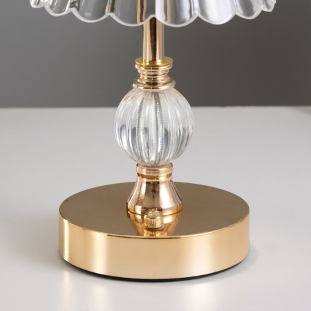 Table lamp sensory "aspira" LED 10W battery gold 12x12x30 cm-6