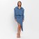 Women's Asymmetric Skirt Mist: Denim R.48, Blue