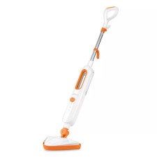 Steam mop KitFort KT-1048-2, 1300 W, 360 ml, cord 4.9 m, white-orange