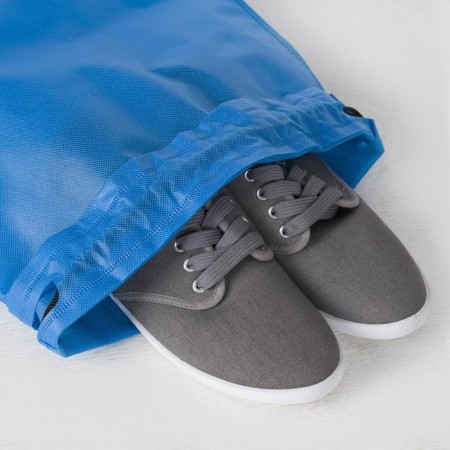 Bag for shoes on the lace, blue color-3