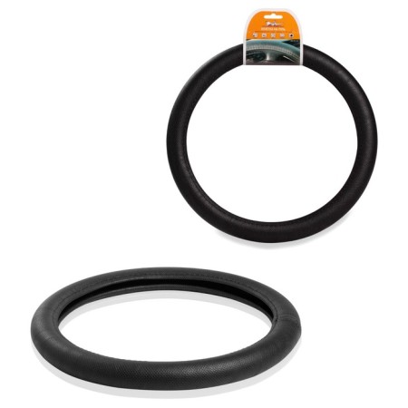 The steering wheel braid, perforated skin, black, 37-39 cm-1