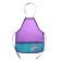Apron for labor + sleevens, 485 x 395/250 x 160 mm, height 116-146 cm, calligrata "cute dog", lilac
