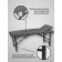 Cosmetological couch Pro-Strong SV, three-section, size 190 × 70 × 73 cm, color gray color